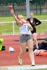 Womens under-17s shot putt, 2023 Northern Under-13s, Under-15s and Under-17s, Middlesbrough.  Photo: David T. Hewitson/Sports for All Pics